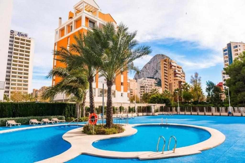 Apartment With Sea View Pool & Private Parking Calp Extérieur photo