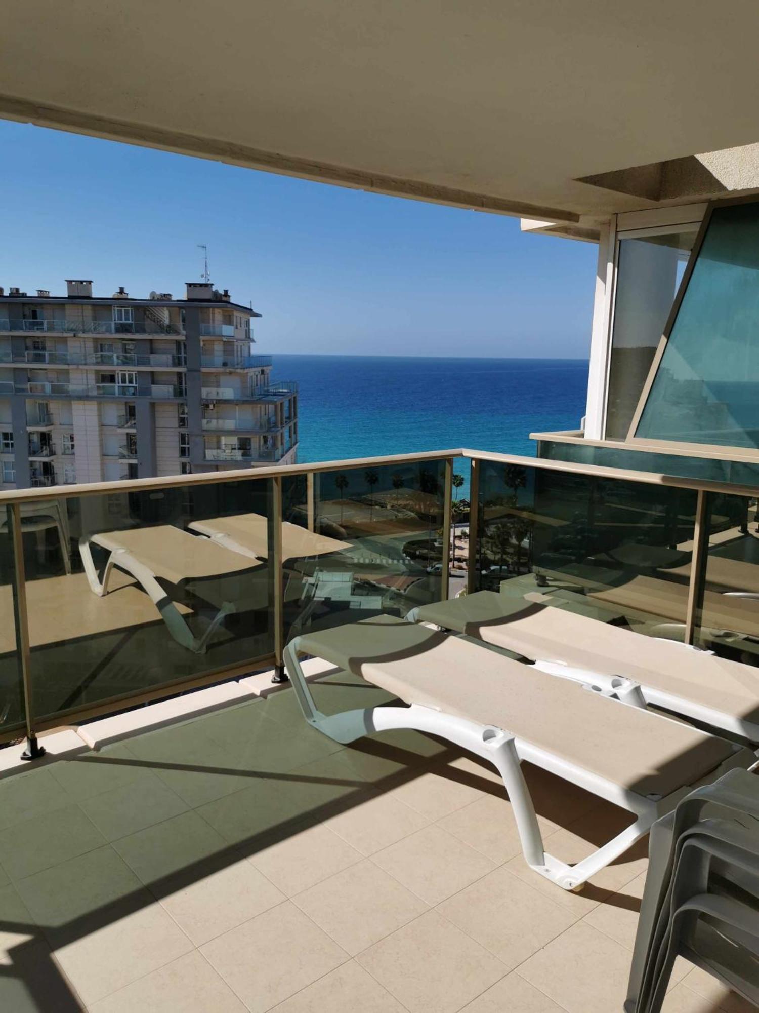 Apartment With Sea View Pool & Private Parking Calp Extérieur photo